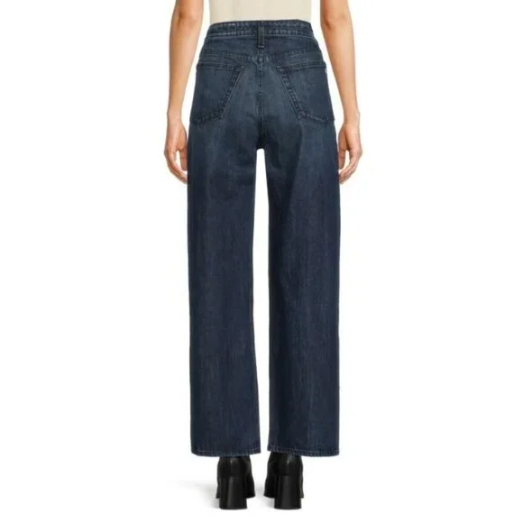 💕RAG & BONE💕 Lori Mid-Rise Wide-Leg Jeans ~ Dark Wash Blue 28 NWT